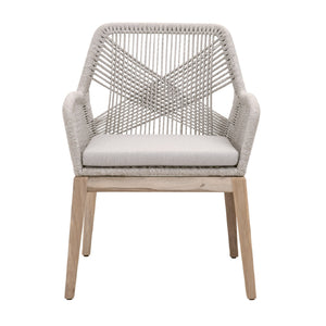   Modern European furniture - Taupe Flat Rope Outdoor Armchairs (2) - www.oroa.com | Oroa.com