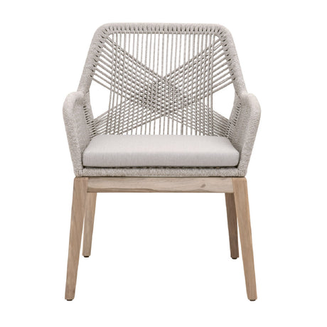   Modern European furniture - Taupe Flat Rope Outdoor Armchairs (2) - www.oroa.com | Oroa.com