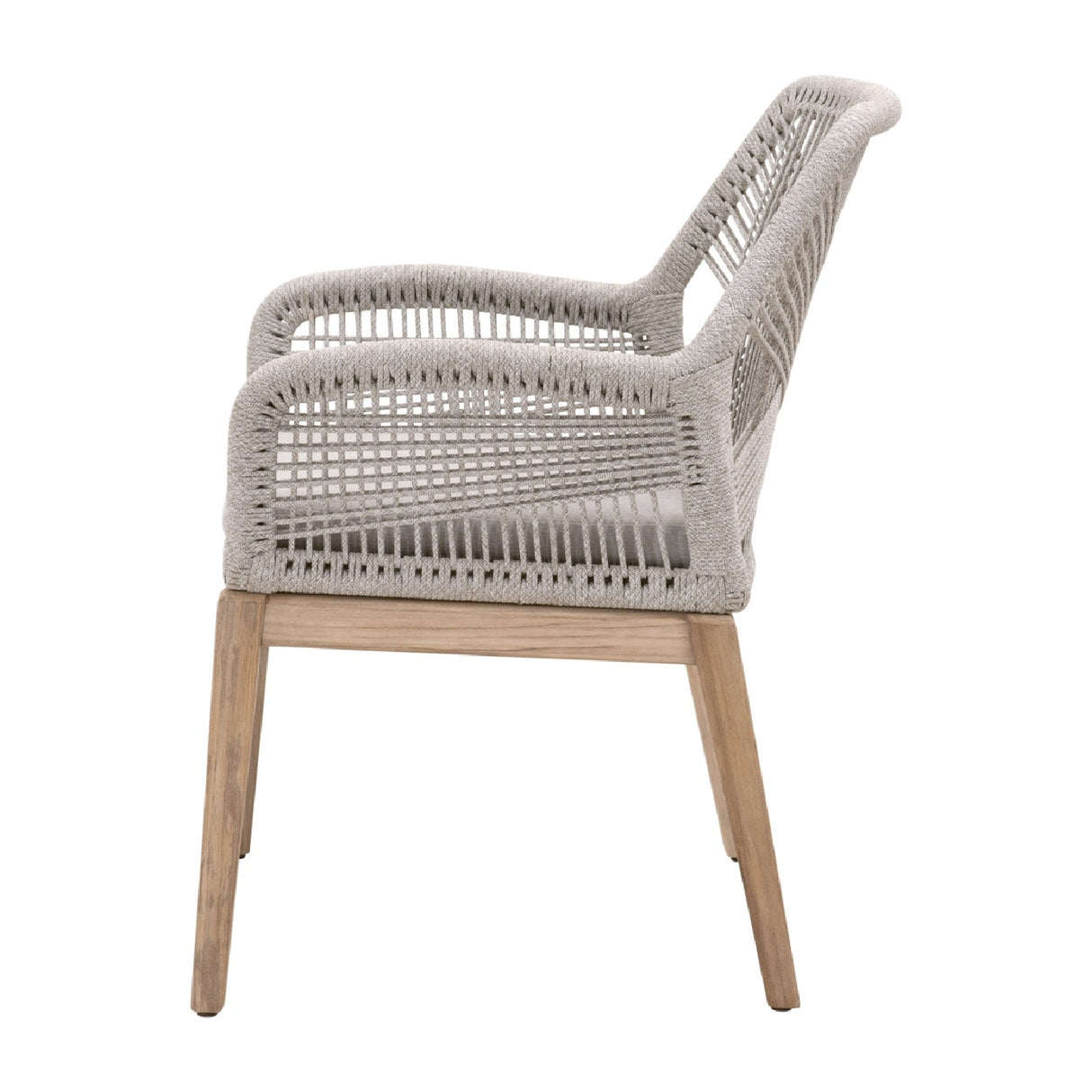   Modern European furniture - Taupe Flat Rope Outdoor Armchairs (2) - www.oroa.com | Oroa.com