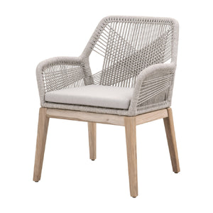   Modern European furniture - Taupe Flat Rope Outdoor Armchairs (2) - www.oroa.com | Oroa.com