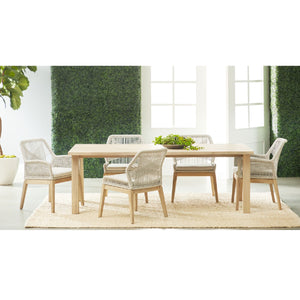   Modern European furniture - Taupe Flat Rope Outdoor Armchairs (2) - www.oroa.com | Oroa.com