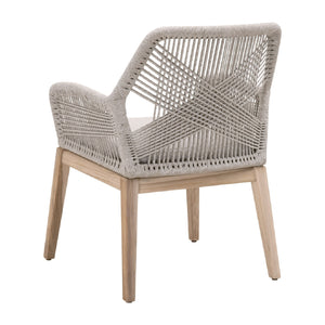   Modern European furniture - Taupe Flat Rope Outdoor Armchairs (2) - www.oroa.com | Oroa.com