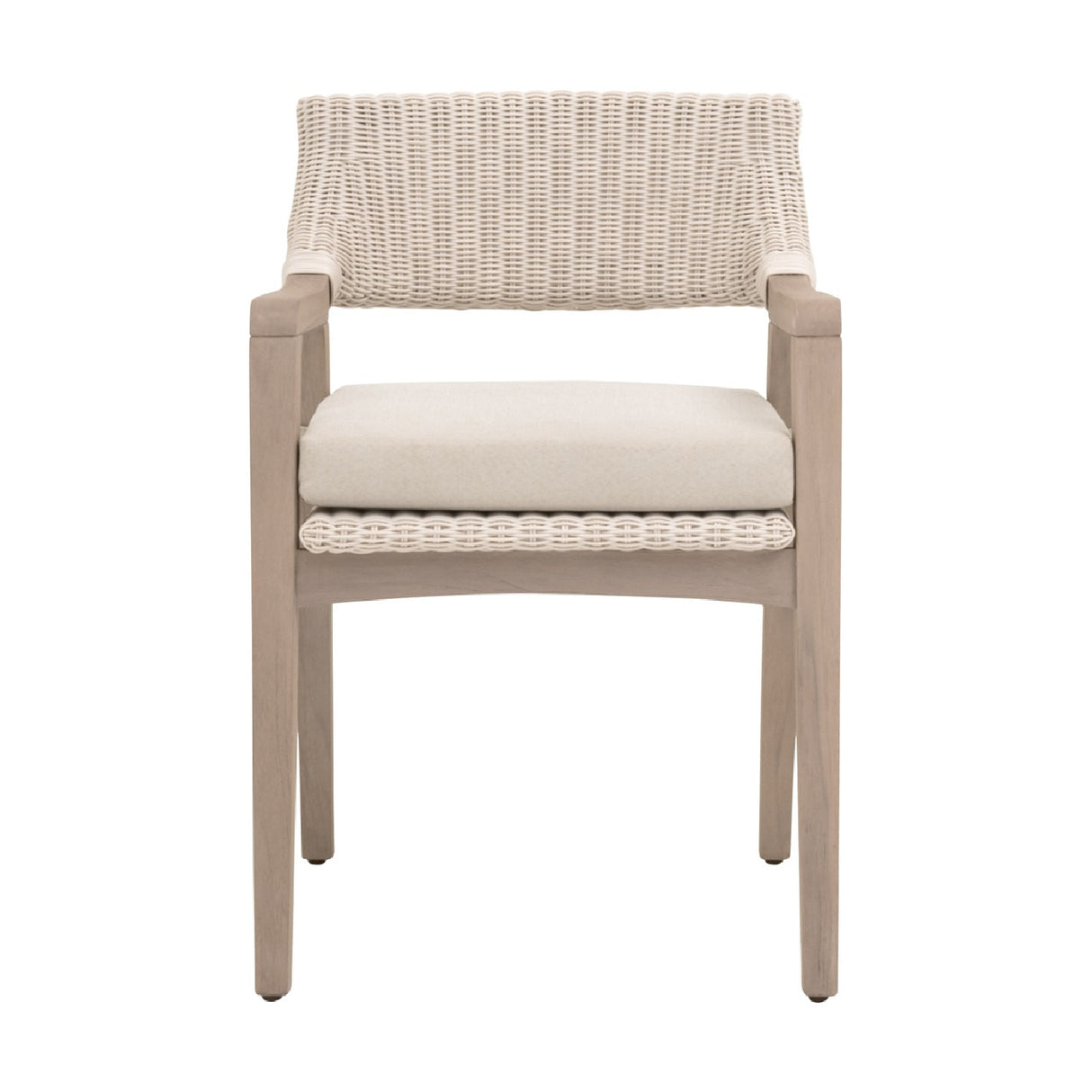   Modern European furniture - White Rattan Outdoor Dining Armchair - www.oroa.com | Oroa.com