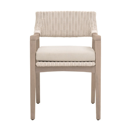   Modern European furniture - White Rattan Outdoor Dining Armchair - www.oroa.com | Oroa.com