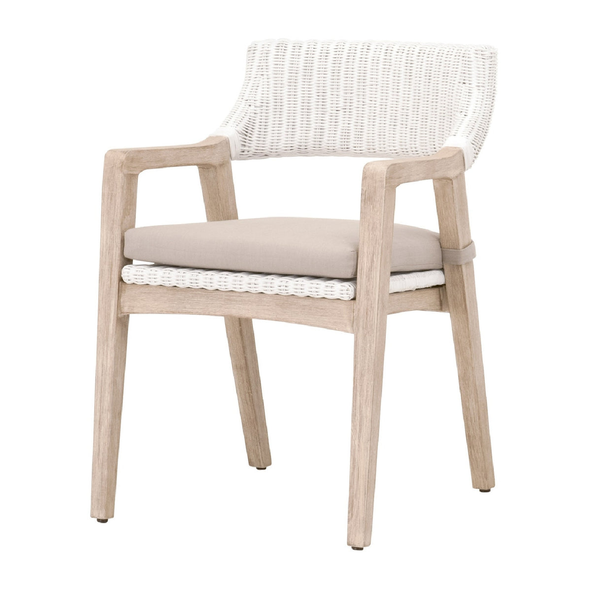   Modern European furniture - White Rattan Dining Armchair - www.oroa.com | Oroa.com