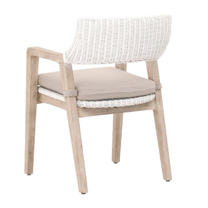   Modern European furniture - White Rattan Dining Armchair - www.oroa.com | Oroa.com