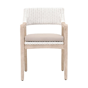   Modern European furniture - White Rattan Dining Armchair - www.oroa.com | Oroa.com