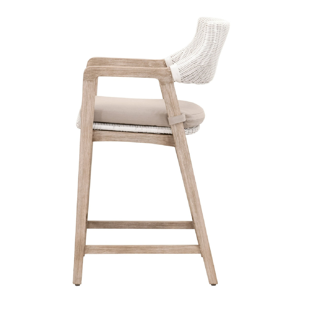   Modern European furniture - White Rattan Counter Stool - www.oroa.com | Oroa.com