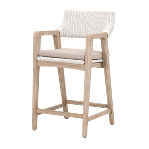   Modern European furniture - White Rattan Counter Stool - www.oroa.com | Oroa.com