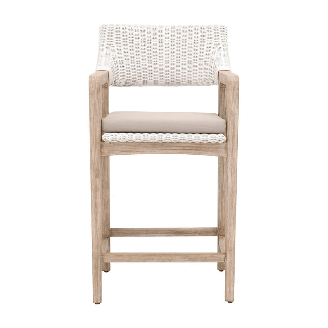 Modern European furniture - White Rattan Counter Stool - www.oroa.com