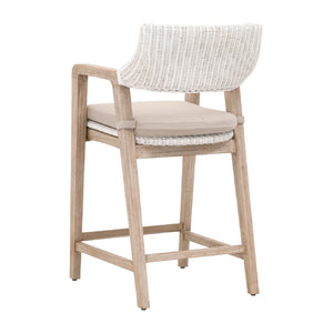   Modern European furniture - White Rattan Counter Stool - www.oroa.com | Oroa.com
