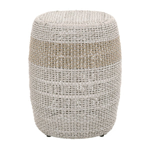   Modern European furniture - Taupe & White Rope Accent Table - www.oroa.com | Oroa.com