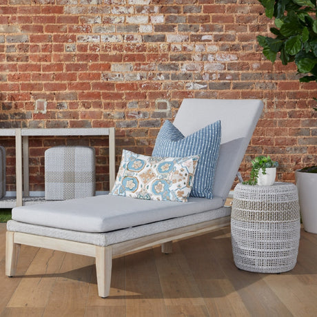   Modern European furniture - Taupe & White Rope Accent Table - www.oroa.com | Oroa.com