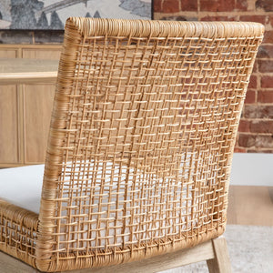   Modern European furniture - Natural Rattan Dining Chairs (2) - www.oroa.com | Oroa.com