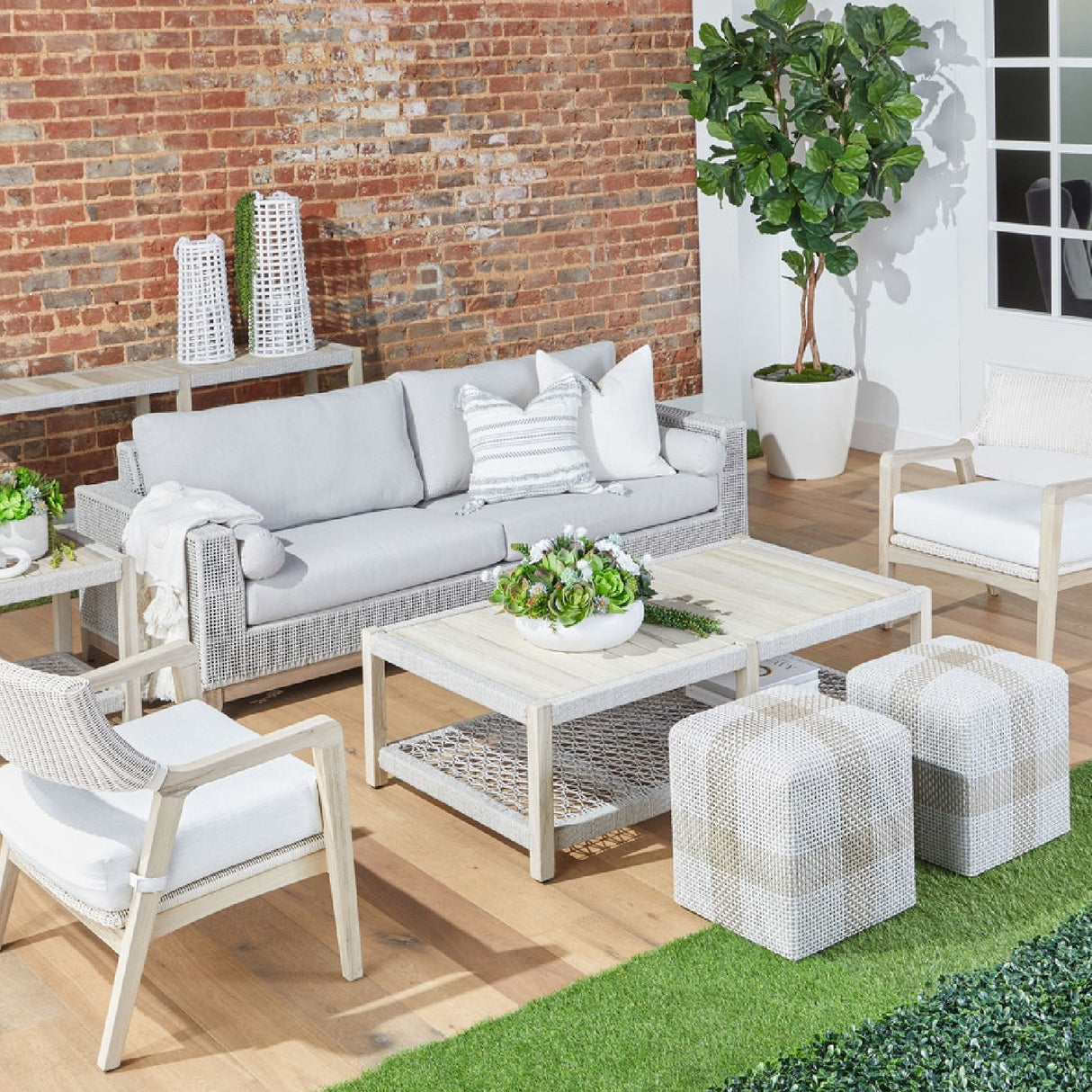   Modern European furniture - Flat Rope Outdoor Sofa - www.oroa.com | Oroa.com