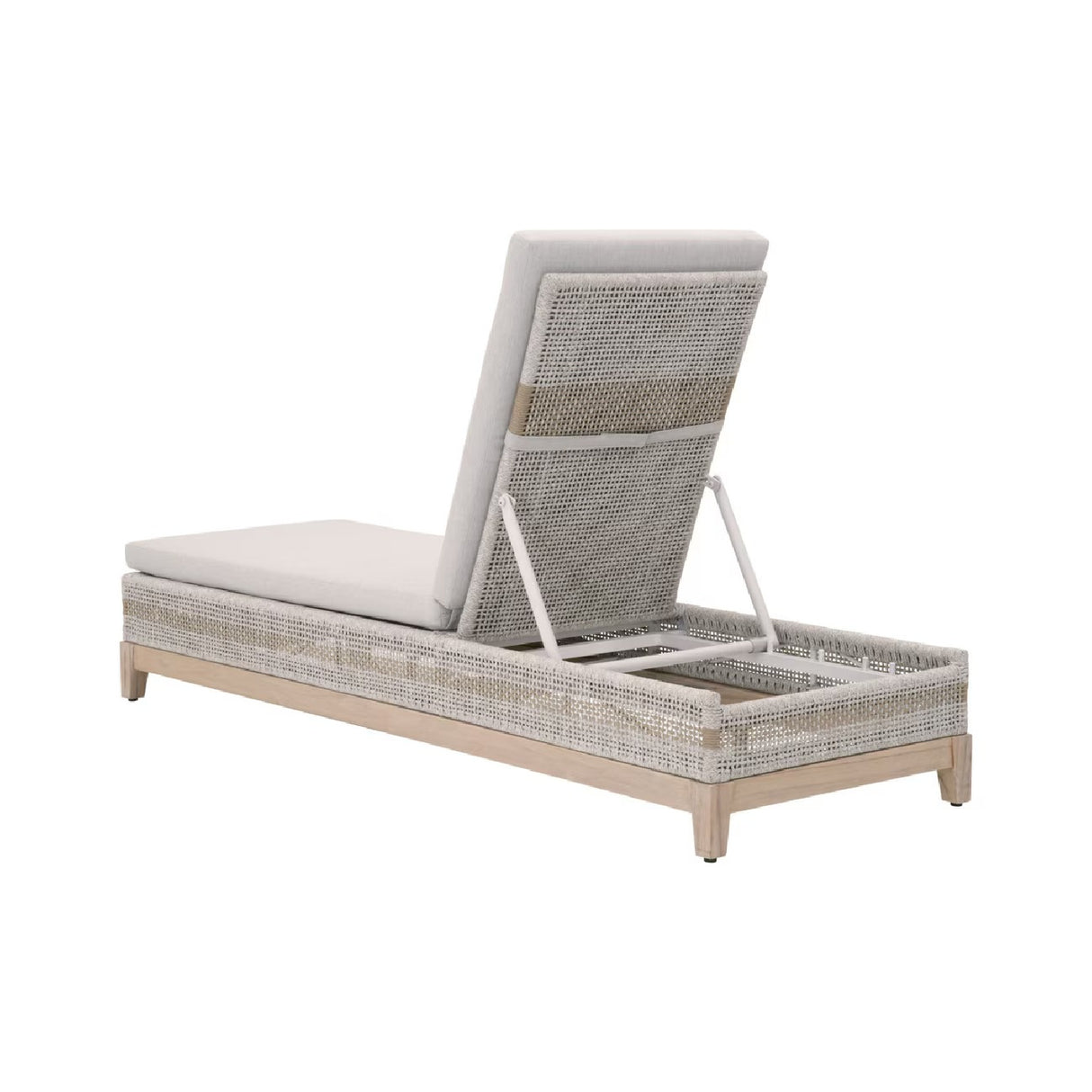   Taupe Stripes Outdoor Chaise Lounge | Oroa.com