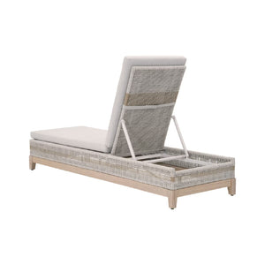   Taupe Stripes Outdoor Chaise Lounge | Oroa.com