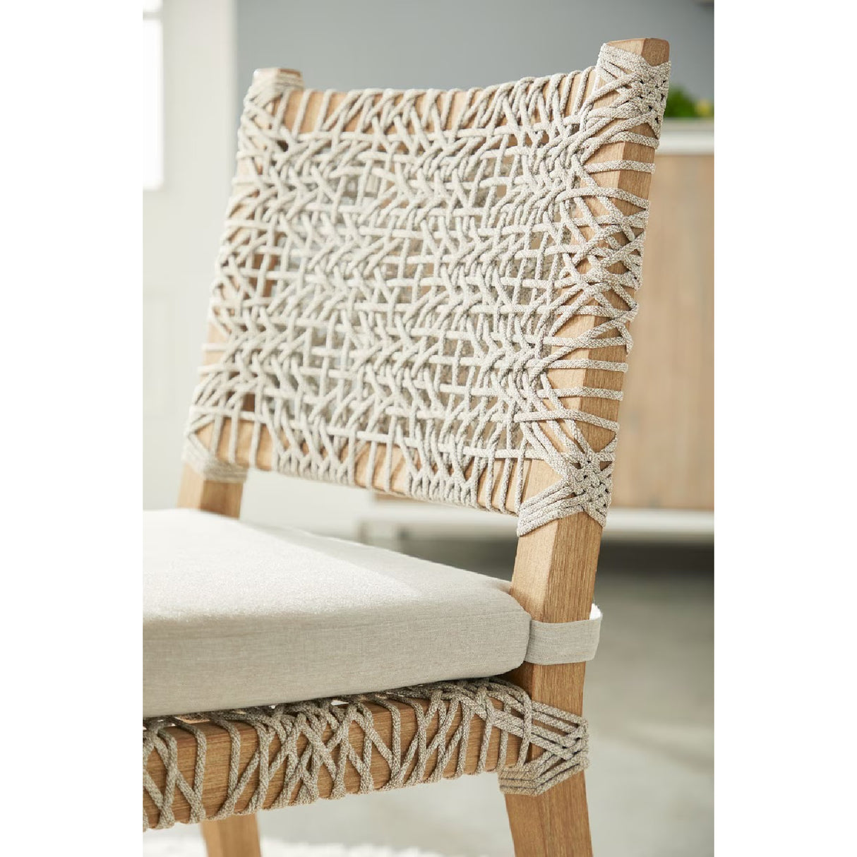   Interlaced Flat Rope Dining Chairs (2) | Oroa.com