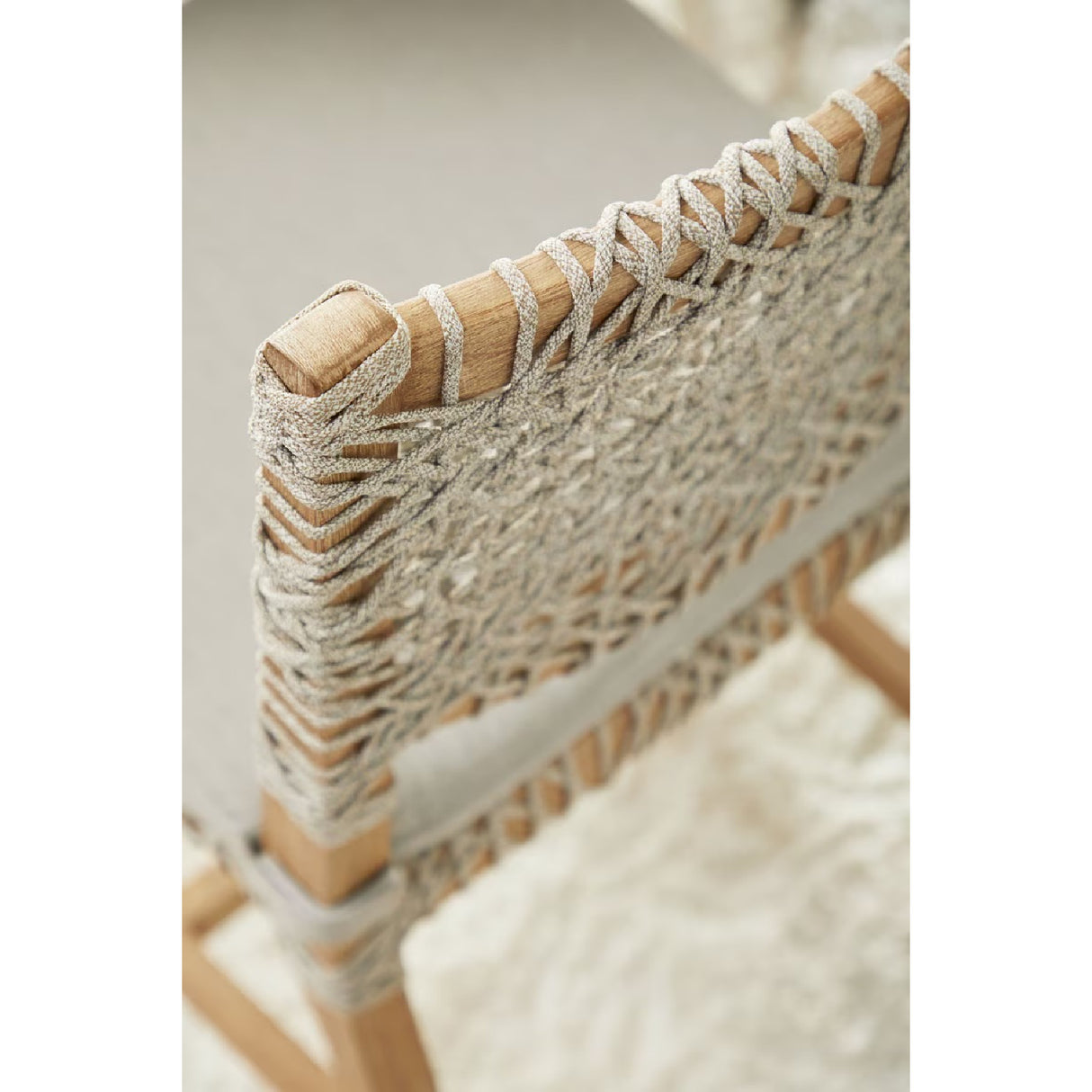   Interlaced Flat Rope Dining Chairs (2) | Oroa.com
