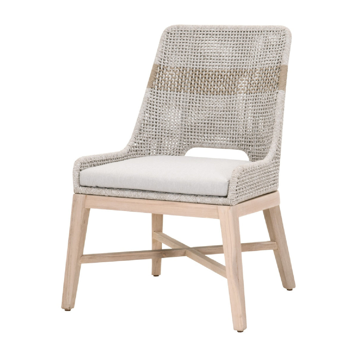   Modern European furniture - Taupe Rope Outdoor Dining Chairs (2) - www.oroa.com | Oroa.com