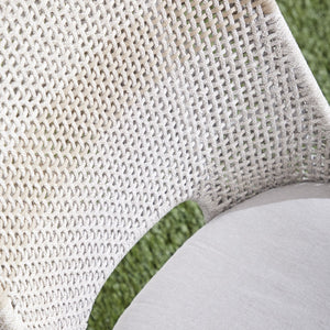   Modern European furniture - Taupe Rope Outdoor Dining Chairs (2) - www.oroa.com | Oroa.com