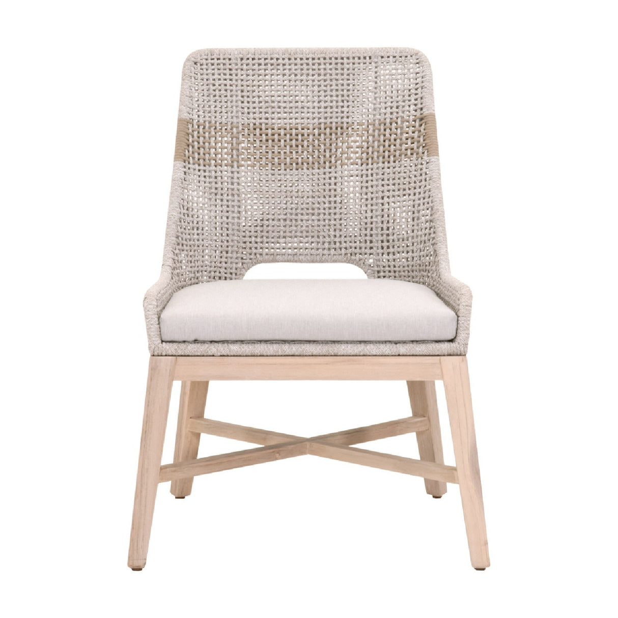   Modern European furniture - Taupe Rope Outdoor Dining Chairs (2) - www.oroa.com | Oroa.com