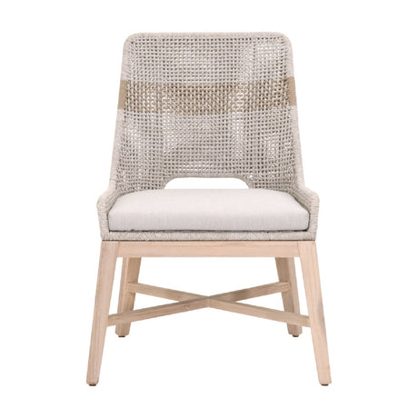   Modern European furniture - Taupe Rope Outdoor Dining Chairs (2) - www.oroa.com | Oroa.com