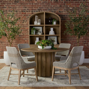   Modern European furniture - Taupe Stripe Rope Dining Chairs (2) - www.oroa.com | Oroa.com