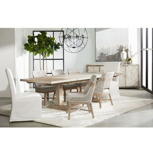   Modern European furniture - Taupe Stripe Rope Dining Chairs (2) - www.oroa.com | Oroa.com