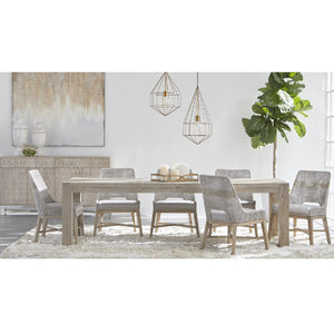   Modern European furniture - Taupe Stripe Rope Dining Chairs (2) - www.oroa.com | Oroa.com