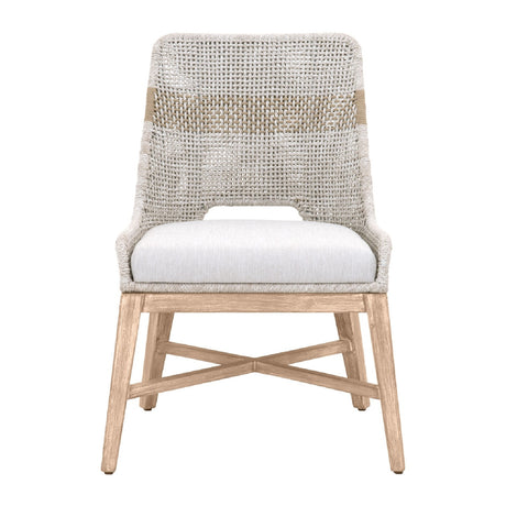   Modern European furniture - Taupe Stripe Rope Dining Chairs (2) - www.oroa.com | Oroa.com
