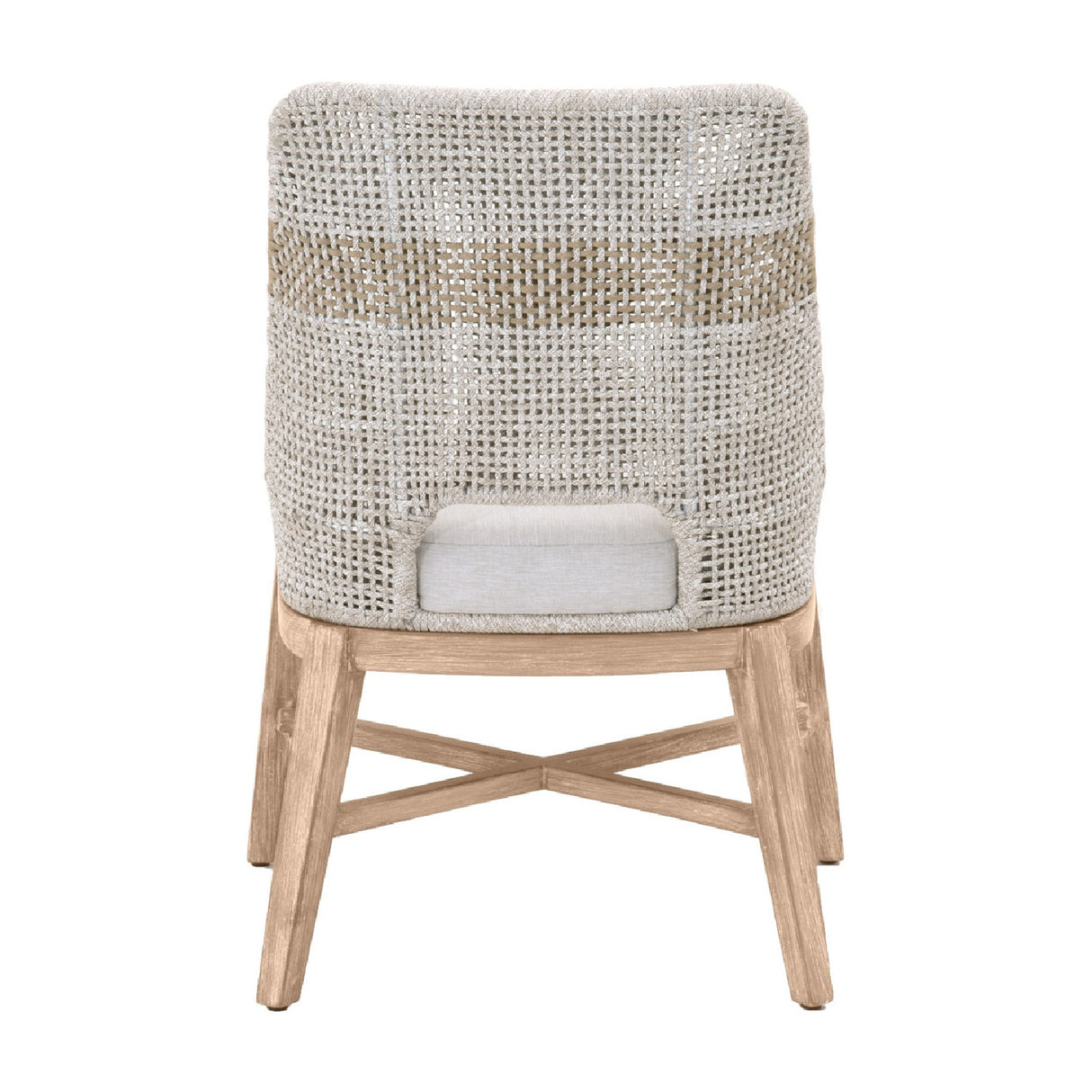   Modern European furniture - Taupe Stripe Rope Dining Chairs (2) - www.oroa.com | Oroa.com