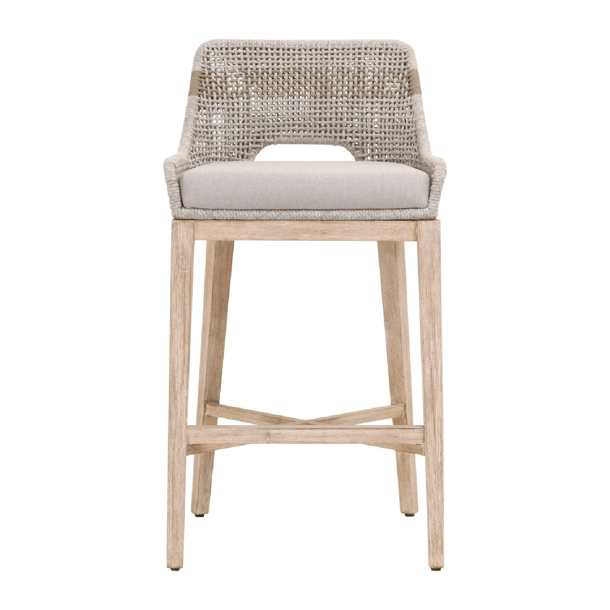   Modern European furniture - Taupe Stripe Rope Bar Stool - www.oroa.com | Oroa.com