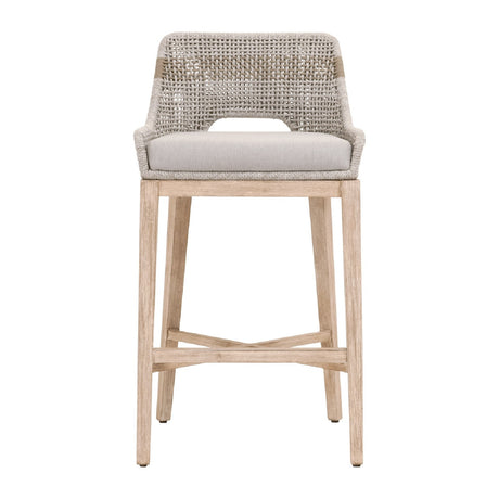   Modern European furniture - Taupe Stripe Rope Bar Stool - www.oroa.com | Oroa.com