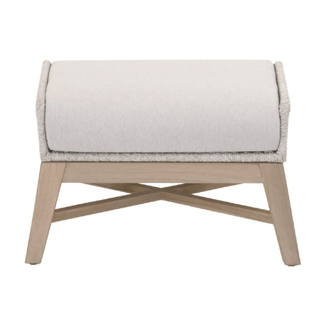   Modern European furniture - Taupe Rope Outdoor Footstool - www.oroa.com | Oroa.com