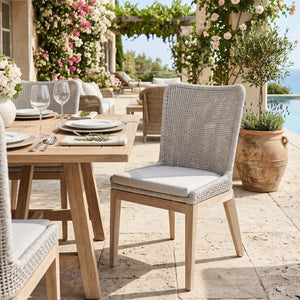   Modern European furniture - White Rope Outdoor Dining Chairs (2) - www.oroa.com | Oroa.com