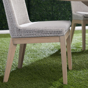   Modern European furniture - White Rope Outdoor Dining Chairs (2) - www.oroa.com | Oroa.com