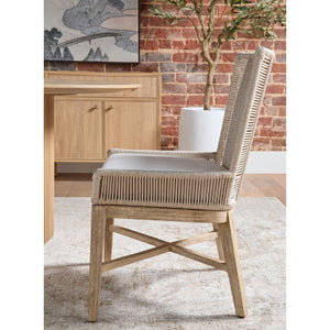   Modern European furniture - Beige Rope Dining Chairs (2) - www.oroa.com | Oroa.com