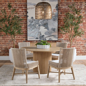   Modern European furniture - Beige Rope Dining Chairs (2) - www.oroa.com | Oroa.com