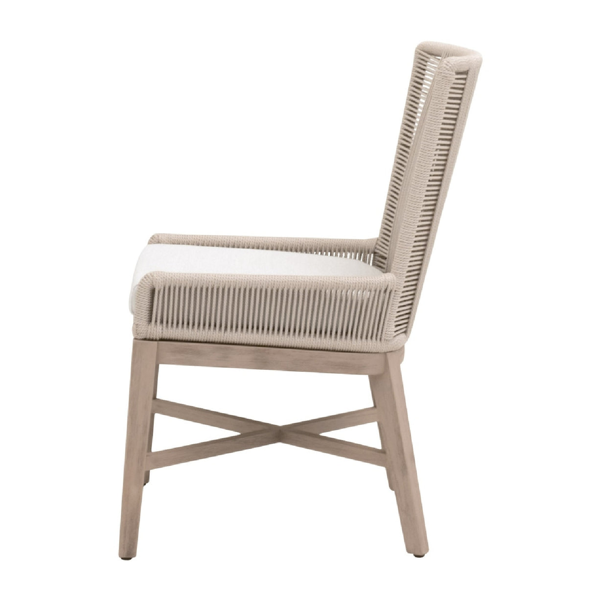   Modern European furniture - Beige Rope Outdoor Dining Chairs (2) - www.oroa.com | Oroa.com