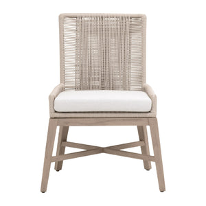   Modern European furniture - Beige Rope Outdoor Dining Chairs (2) - www.oroa.com | Oroa.com