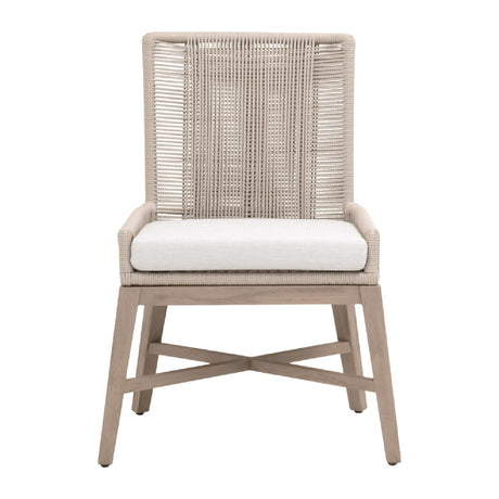   Modern European furniture - Beige Rope Outdoor Dining Chairs (2) - www.oroa.com | Oroa.com
