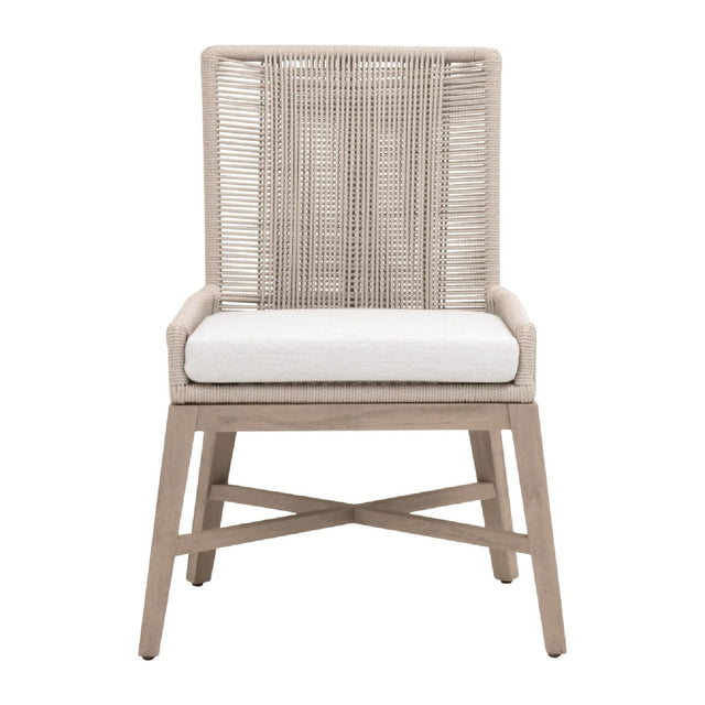 Modern European furniture - Beige Rope Outdoor Dining Chairs (2) - www.oroa.com