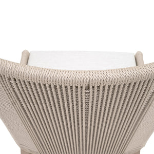   Modern European furniture - Beige Rope Outdoor Dining Chairs (2) - www.oroa.com | Oroa.com
