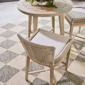   Modern European furniture - Beige Rope Outdoor Counter Stool - www.oroa.com | Oroa.com