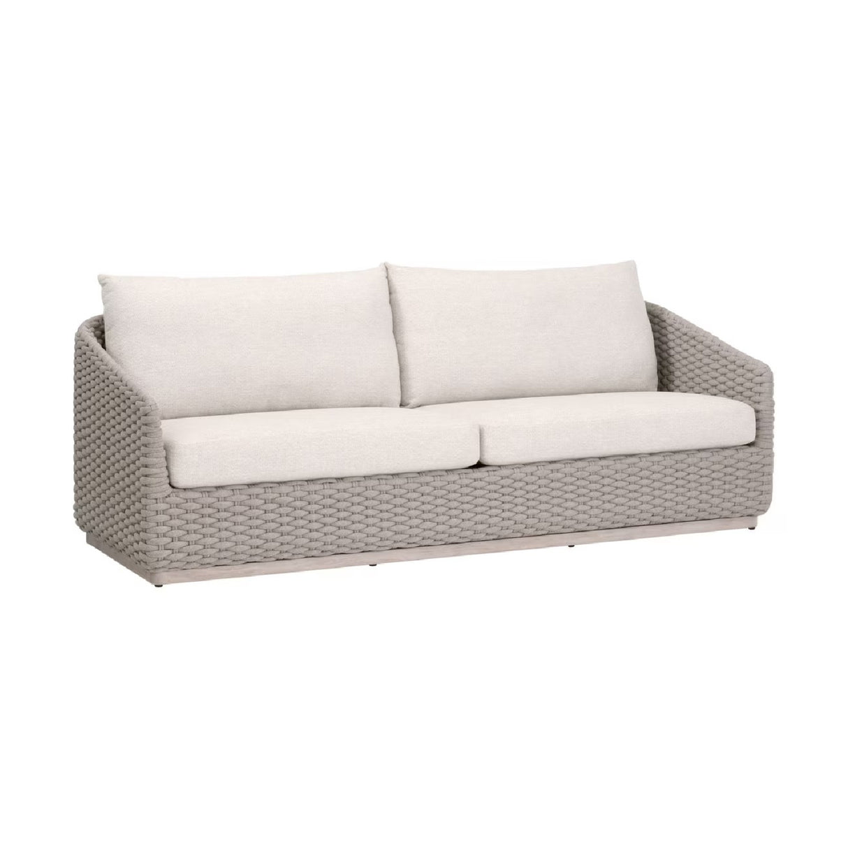   Taupe Oval Rope Outdoor Sofa | Oroa.com