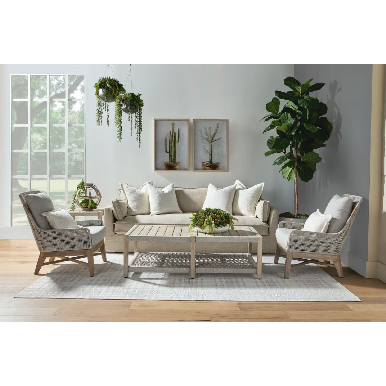 Slatted Teak Outdoor Coffee Table | Living Essentials Wrap