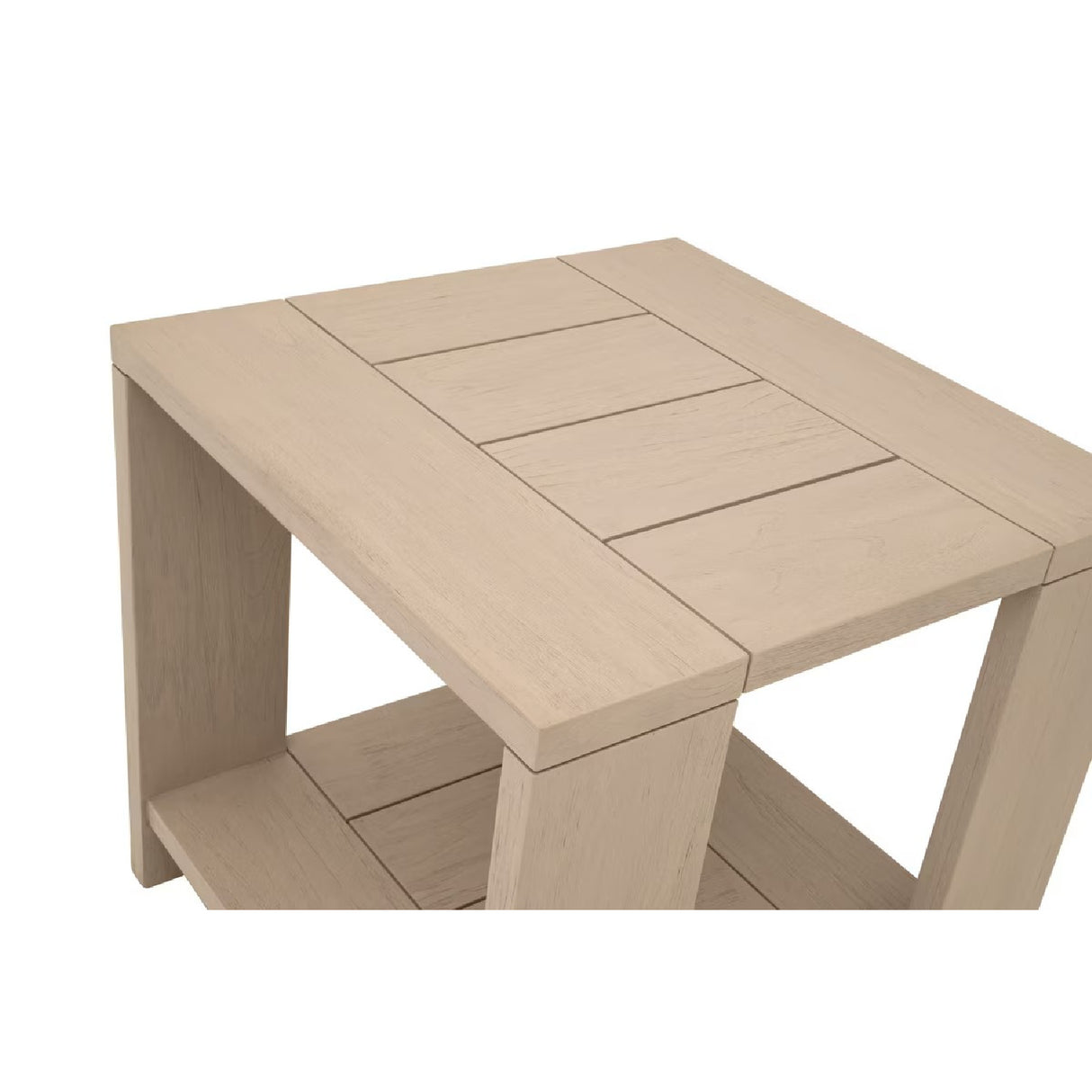   Teak Scandinavian Outdoor End Table | Oroa.com