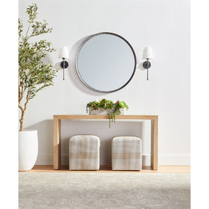   Modern European furniture - Woven Flat Rope Indoor/Outdoor Ottoman - www.oroa.com | Oroa.com