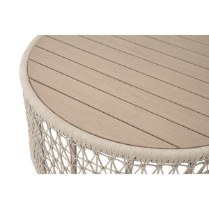   Beige Rope Outdoor Coffee Table | Oroa.com